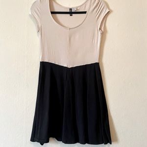 Two-Tone Skater Dress